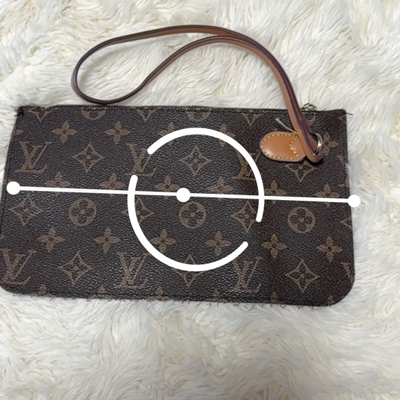 Inspired L*V Brown Monogram Wristlet - Picture 14 of 16
